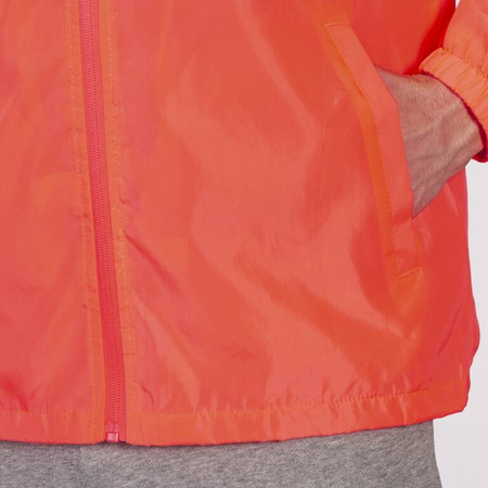 Kurtka Joma Iris 100087.040 - fluorescencyjna różowa, ortalion przeciwdeszczowy, chowany kaptur, oddychająca