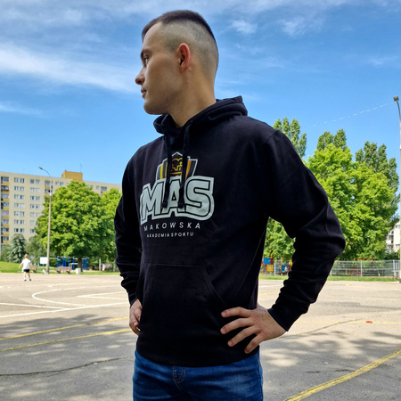 Bluza bawełniana lifestyle kangurka z nadrukami (PREMIUM)