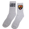 Skarpety LIDER ZAKROCZYM bawełniane z tkanymi napisami i herbem