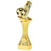 Statuetka piłkarska - ST.076 H25 – złota kolumna z piłką i butem dla mistrzów