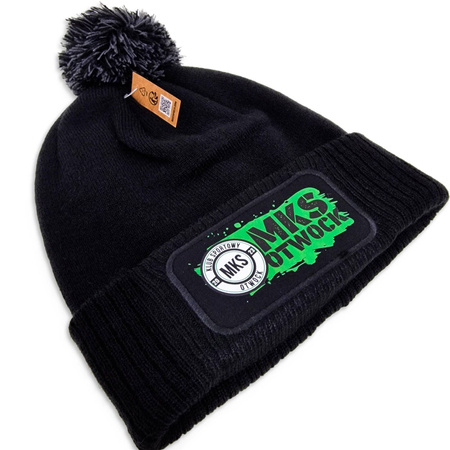 Czapka zimowa z pomponem + nadruk