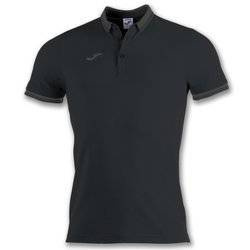 Koszulka polo Joma Bali II 100748.100 czarna - klasyczny styl piłkarski
