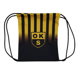 Worek OKS Start Otwock – pakowny z grafiką OKS Otwock na całości, 100% poliester, sublimacja logo, alternatywa dla plecaka