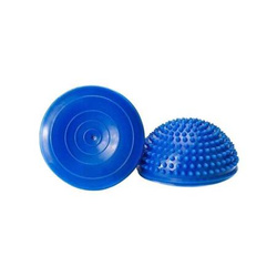 Półkule sensoryczne Yakima do rehabilitacji stóp i treningu równowagi – zestaw 2 szt. niebieskich z kolcami, 16 cm, PVC