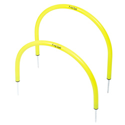 Tyczka do podań łukowa META 1515180120 38x45 cm – wbijana tyczka piłkarska do ćwiczeń technicznych i poprawy szybkości