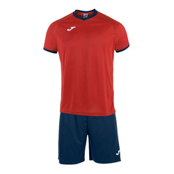 Komplet JOMA ACADEMY 101097.603 - czerwona koszulka i granatowe spodenki