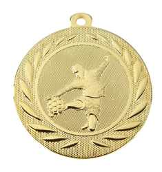 Medal BI DI5000.C złoty z wizerunkiem piłkarza oddającego strzał z woleja