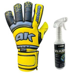 Rękawice 4Keepers Champ Astro VI HB Junior z płynem do czyszczenia - technologia Astro Grip, krój Hybrid Cut, specjalna pianka na sztuczną nawierzchnię