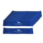 Guma fitness – zestaw 20 gum niebieskich o dużym oporze do treningu oporowego i ćwiczeń ruchowych