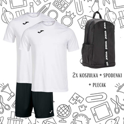 Zestaw szkolny JOMA – wyprawka szkolna: 2 koszulki, spodenki i plecak Kids Camp