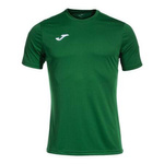 Koszulka piłkarska Joma Olimpiada 103245.450 - zielona, krótki rękaw, recyklingowany materiał, elastyczny dekolt, t-shirt sportowy