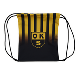 Worek OKS Start Otwock – pakowny z grafiką OKS Otwock na całości, 100% poliester, sublimacja logo, alternatywa dla plecaka