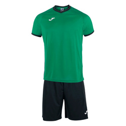 Komplet JOMA ACADEMY 101097.451 - komplet zielona koszulka i czarne spodenki
