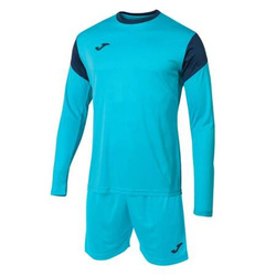 Zestaw bramkarski Joma GK Phoenix 102858.013 - turkusowa koszulka z długim rękawem, elastyczne szorty, technologia micro mesh, materiał oddychający, profesjonalny komplet piłkarski