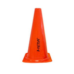 Pachołek bez dziur META 30cm 1812101000o – pomarańczowy pachołek treningowy do ćwiczeń manewrowania i przeszkód