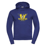 Bluza z kapturem WARRIORS WARSAW niebieska – kangurka z nadrukiem DTF, personalizowana