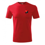 Koszulka treningowa VULCAN bawełna – herb DTF, napis na plecach, krótki rękaw, personalizowana dla zawodników