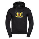 Bluza z kapturem WARRIORS WARSAW czarna – kangurka z nadrukiem DTF, personalizowana