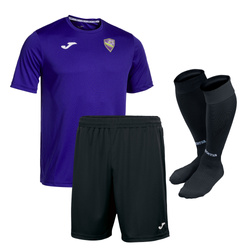 Komplet JOMA AP11 LEGIONOWO z herbem DTF, numerem i napisem, koszulka, spodenki, getry