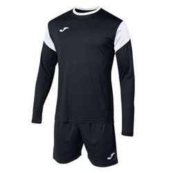 Zestaw bramkarski Joma GK PHOENIX 102858.102 SET - dwuczęściowy komplet w kolorze czarno-białym, koszulka z długim rękawem, elastyczne szorty z regulacją
