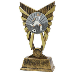 Statuetka BI X840 + FG029 H23 – dynamiczne trofeum piłkarskie z możliwością personalizacji