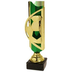 Statuetka BI BIE.SERIE19.B H28 – złoto-zielone trofeum piłkarskie z personalizacją
