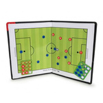 Tablica taktyczna folder Yakima A4 GOLD – magnetyczna, suchościeralna tablica do planowania strategii boiska z eleganckim obszyciem skóropodobnym, 20,5x27,5 cm