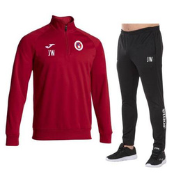 Dres treningowy SOKÓŁ KOŁBIEL – bluza z herbem żakardowym, nadruk nazwy i inicjały, spodnie, personalizowany