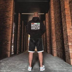 Bluza bawełniana lifestyle kangurka z nadrukami (PREMIUM)