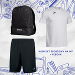 Komplet sportowy JOMA na WF strój sportowy do szkoły na zajęcia wychowania fizycznego + plecak sportowy z dolną komorą