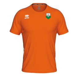 Koszulka meczowa POLONEZ WARSZAWA pomarańczowa — herb żakardowy, nadruk nazwiska, numeru i nazwy klubu na plecach