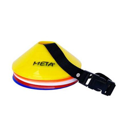 Stożki płaskie META 1802510100 – zestaw 25 sztuk do treningu