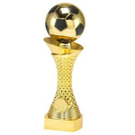 Statuetka piłkarska - ST.039 H24 – złota piłka na eleganckiej kolumnie