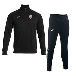 Dres JOMA AP11 czarny z herbem DTF i napisem na plecach, personalizowany, bluza i spodnie