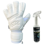 Rękawice 4Keepers Champ Gold White VII RF2G junior z płynem do czyszczenia rękawic gratis - czysta biel, profesjonalny chwyt