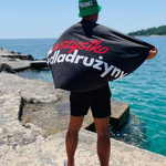 Ręcznik ONZE z mikrofibry, nadruk jednostronny