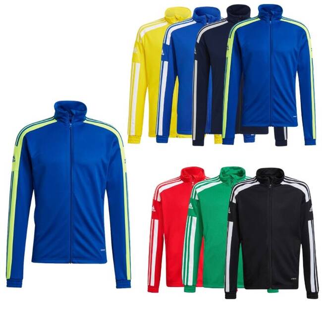 18x dres JUNIORSKI bluza adidas SQUADRA21 z długim suwakiem + spodnie adidas SQUADRA21 ze zwężoną nogawką