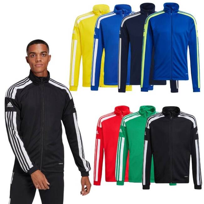 18x dres SENIORSKI bluza adidas SQUADRA21 z długim suwakiem + spodnie adidas SQUADRA21 ze zwężoną nogawką